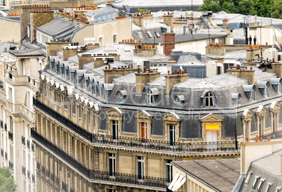Beautiful classic buildings of Paris - France cityscape architec