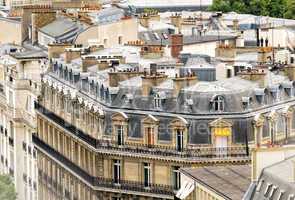 Beautiful classic buildings of Paris - France cityscape architec