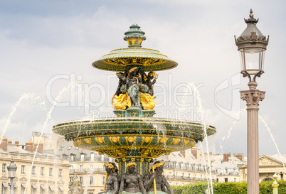 Fountain in Place de la Concorde - Paris, France