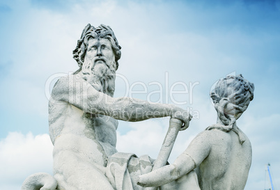 Beautiful sculpture in Tuileries Gardens - Paris