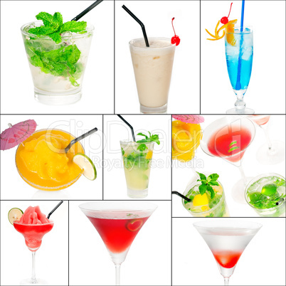 cocktails collage