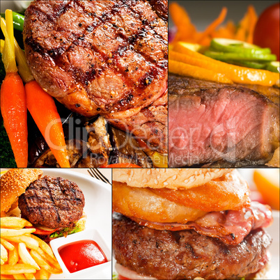 beef dishes collage