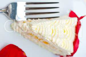 whipped cream mango cake