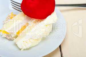 whipped cream mango cake