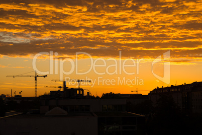 Sonnenaufgang in Muenchen