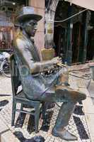 Skulptur von Fernando Pessoa Lissabon