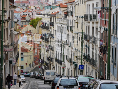 Strasse in Lissabon