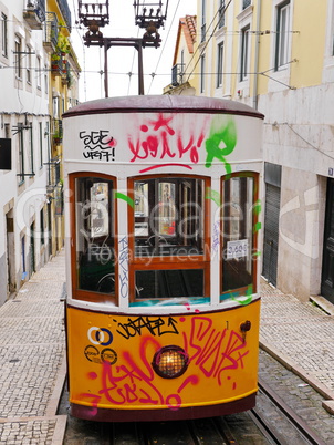 Standseilbahn in Lissabon