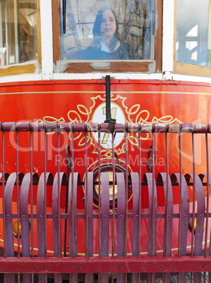 Nostalgische Strassenbahn in Lissabon