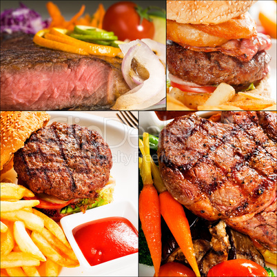 beef dishes collage