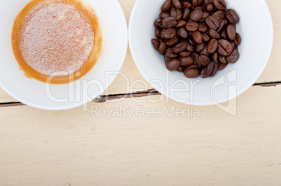 espresso cofee and beans