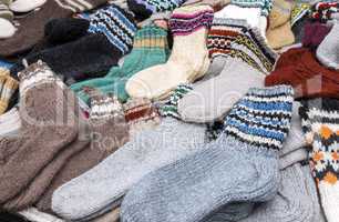 Colorful woollen socks