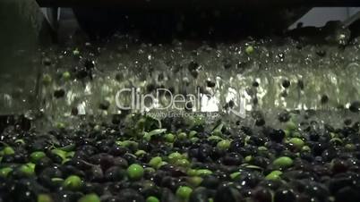 Washing Olives - Slow Motion (1)