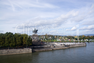 Reiterstandbild Kaiser Wilhelm I., Deutsches Eck, Koblenz, Deuts