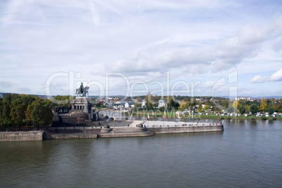 Reiterstandbild Kaiser Wilhelm I., Deutsches Eck, Koblenz, Deuts