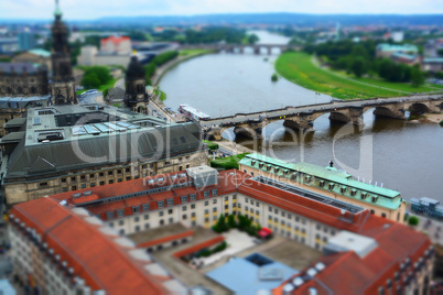 Dresden, Deutschland, Tilt Shift