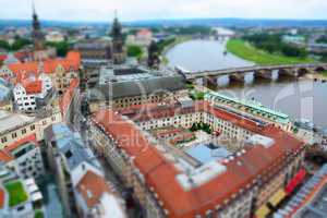 Dresden, Deutschland, Tilt Shift