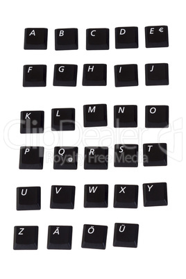 alphabet notebook keys