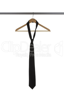 Black tie on a Hanger