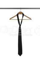 Black tie on a Hanger