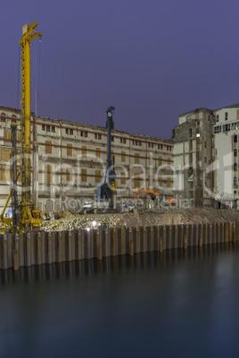 Construction Site at night