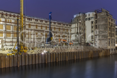 Construction Site at night