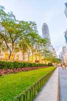 Fifth Avenue, New York after sunset