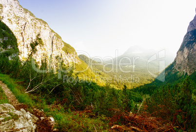 Beautiful landscape of the Alps - Mountain scenario