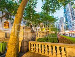 Fifth Avenue, New York after sunset