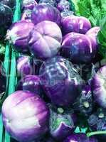 Colourful vegetables in a market