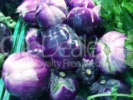 Colourful vegetables in a market