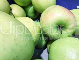 Green Apples in a market