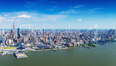 Stunning Manhattan aerial panorama