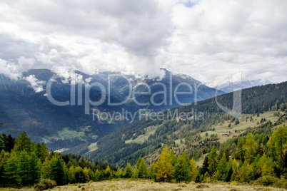 Mountains in the Alps of Tirol