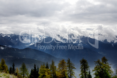 Mountains in the Alps of Tirol