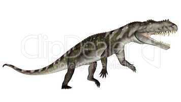 Prestosuchus dinosaur roaring - 3D render