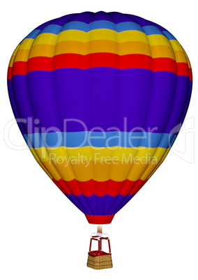 Hot air balloon - 3D render