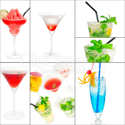 cocktails collage