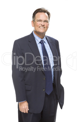 Handsome Businessman Portrait on White