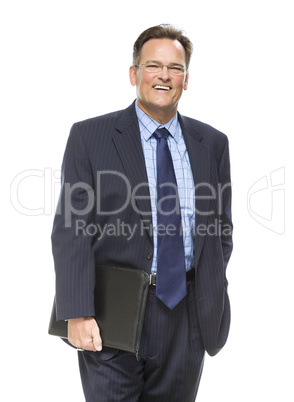 Handsome Businessman Portrait on White