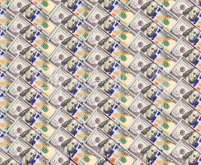 background from hundred dollar bank notes