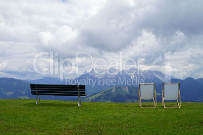 Entspannen in den Alpen