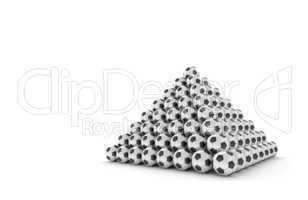 soccer balls pyramid