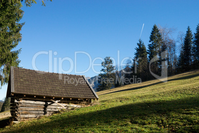 Alm am Geroldsee, Bayern, Deutschland