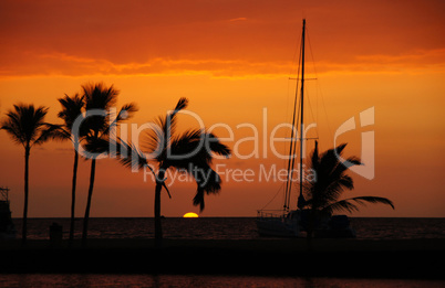 Hawaii, USA, Sonnenuntergang