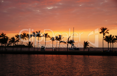 Hawaii, USA, Sonnenuntergang