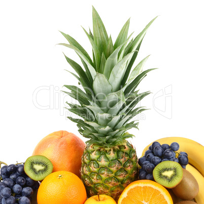 fruits isolated on white background