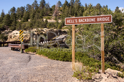 Hell's Backbone Bridge, Utah, USA