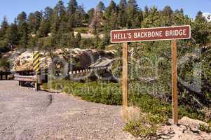 Hell's Backbone Bridge, Utah, USA