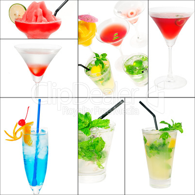 cocktails collage